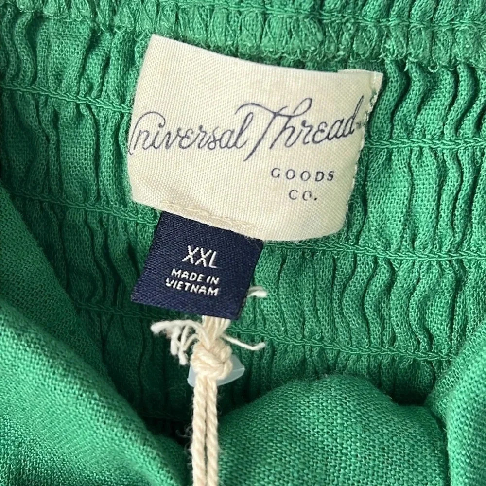 Universal Thread Linen Tie Front Cropped Adjustable Straps Tank Top Size XXL NWT - Picture 6 of 11